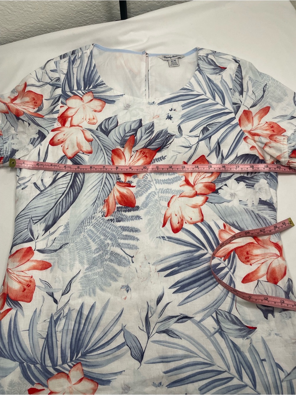 Tommy Bahama 100% Linen Tropical Floral Shift Dress | Medium - Picture 8 of 10